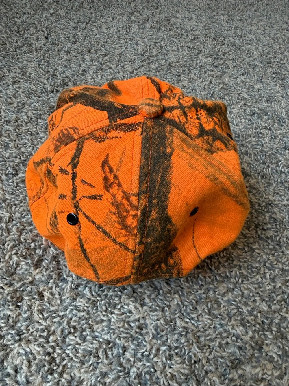 John Deere Orange Camo Baseball Cap